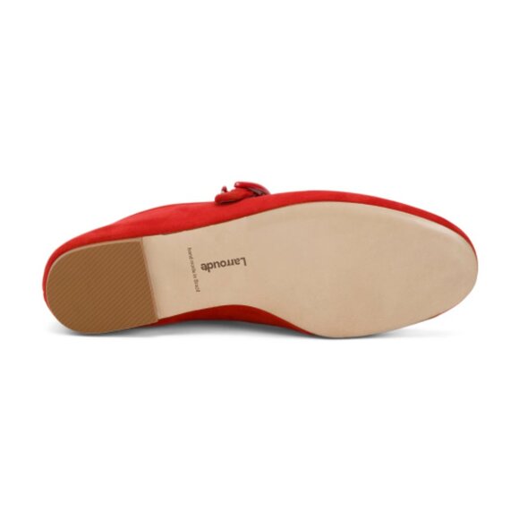 LARROUDE Scarlet Handmade In Brazil Suede Verona Ballet Flats - Picture 3 of 3